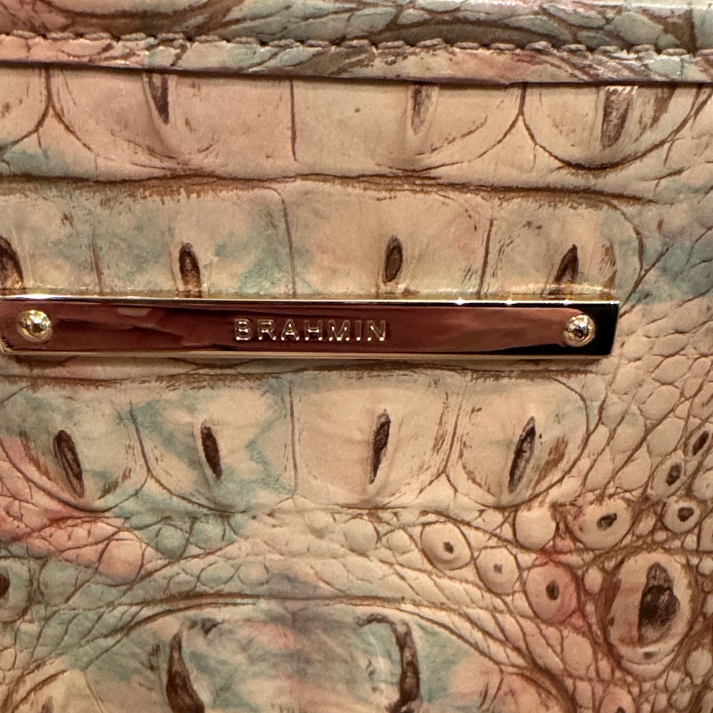 Brahmin Pastel Croc-Embossed Tote - Picture 6 of 7